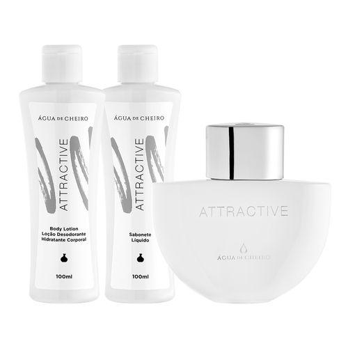 Kit Attracttive Feminino (Deo Colônia + Hidratante Corporal +